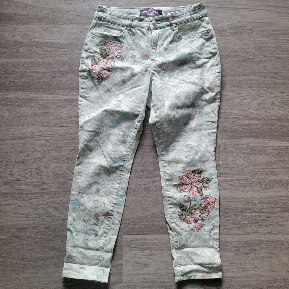 Stylish Floral Embroidered Pants
